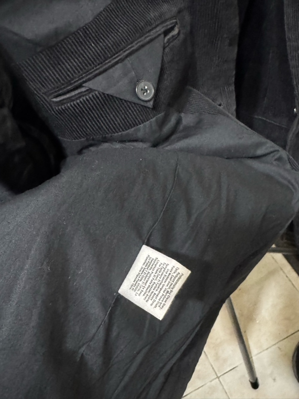 DKNY I Men’s I Blazer I Narrow Wale CorduroyI Leather Patch Elbows - Picture 8 of 8
